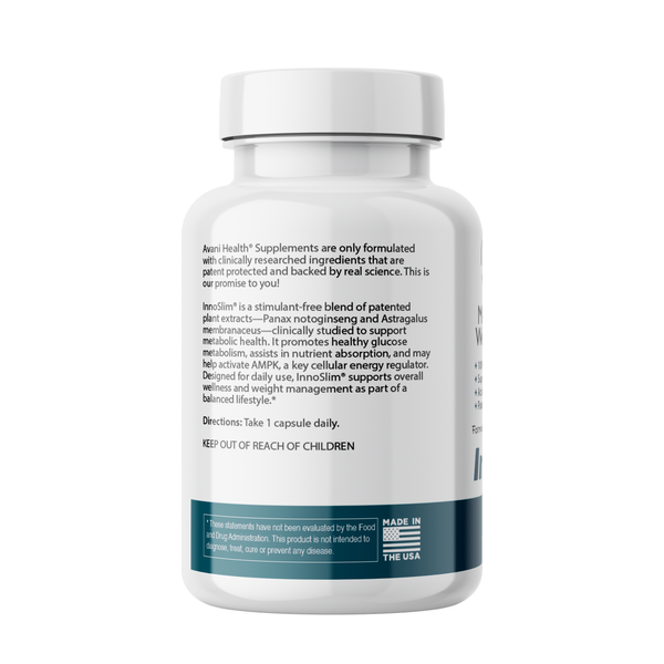 Metabolic Activator Weight Loss Support® + InnoSlim® All Natural Plant Based Fat Burner